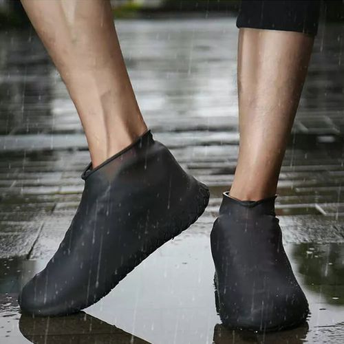 Wabjtamcouchons de chaussures étanches, couvre-chaussures en silicone  réutilisables avec semelle antidérapante renforcée pour les jours de pluie  et de neige pour hommes, femmes43-47