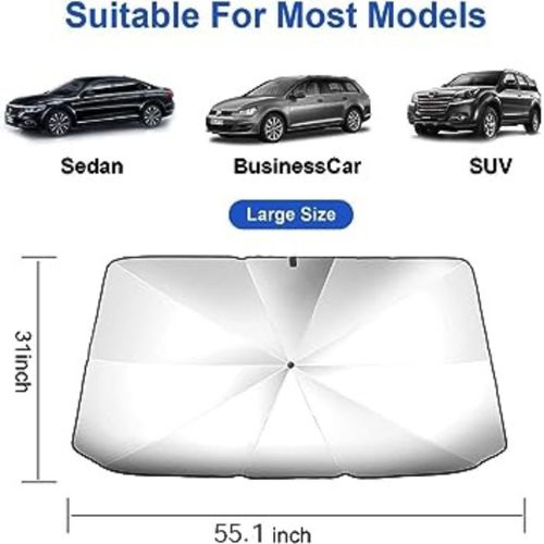 Pare-soleil voiture, pare-brise parapluie de voiture Bloque la chaleur du  soleil