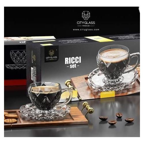 product_image_name-CITY GLASS-Ensemble de Tasses à Café en Verre Transparent 12 pièces -5