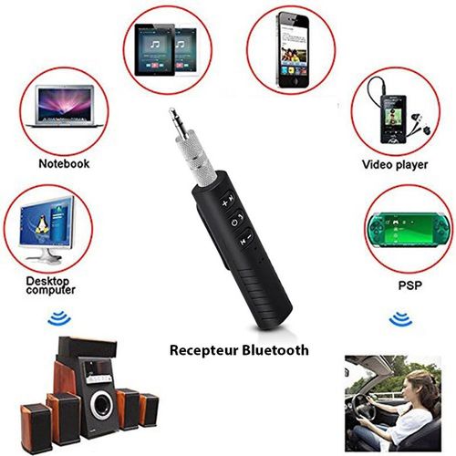 Adaptateur Bluetooth Émetteur sans fil Récepteur Kit voiture AUX Audio