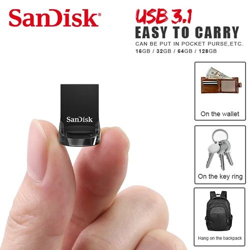 Clé USB SANDISK Cruzer Fit Ultra 32GO USB 3.1