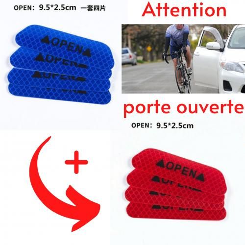 Generic Autocollant réfléchissant porte voiture, moto, vélo, auto