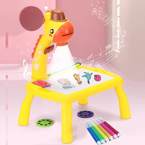 Generic Table de peinture artistique pour enfants, jouets de bureau, projecteur  dessin à prix pas cher