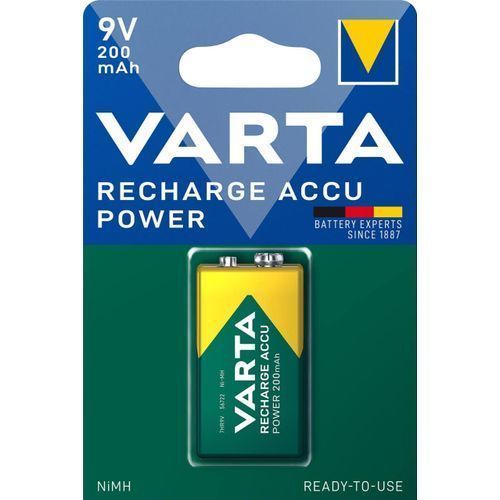product_image_name-VARTA-Pile Rechargeable 9 volts NiMh Accu Power Batterie 9V Capacité 200mah-2