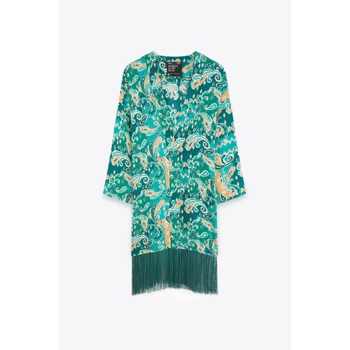product_image_name-Marwa-Kimono Imprimé À Frange Pasley Vert - KIM105H25-1