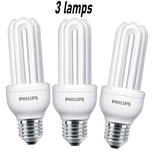 Philips Pack 3 ampoules basse consommation E27 18W, lumière LED,ampoules  faible consommation d'énergie économie à prix pas cher