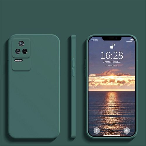 product_image_name-Cover-Pochette Silicone Pour Xiaomi Poco F4 haut Qualité Vert-1