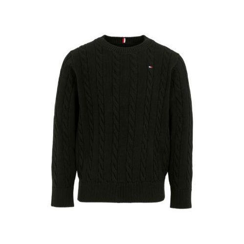 product_image_name-Tommy Hilfiger-Pull en maille torsadée délavé - Noir-5