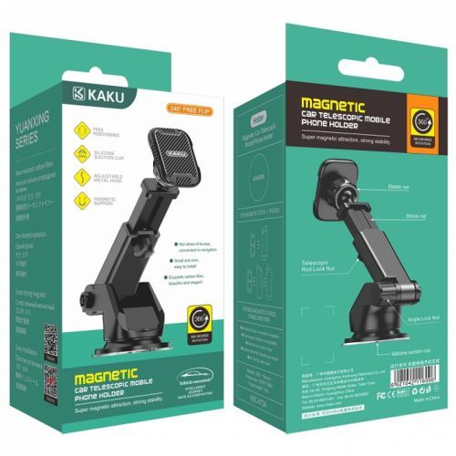 product_image_name-Kaku-Support voiture magnétique pour pare-brise/tableau de bord bras télescopique réglable noir-6