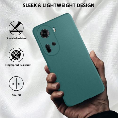 product_image_name-Case-غطاء سيليكون لـOppo Reno11 5G باللون الأخضر - حماية أنيقة وسهولة في الاستخدام-3