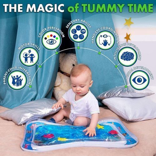 Jouets pour bébé 0-3 6 mois, gonflable tummy Time Tapis de jeu d