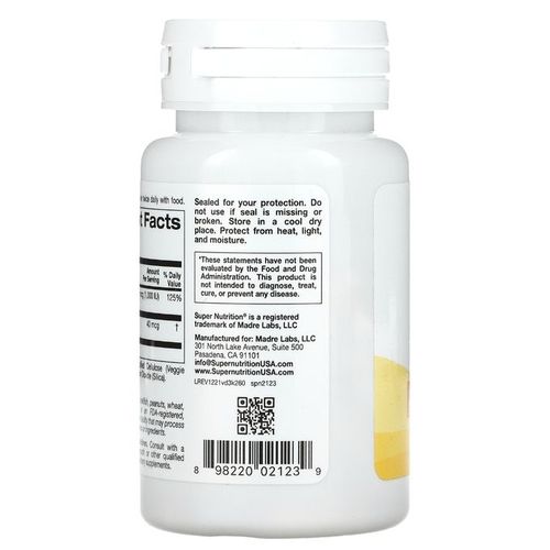 product_image_name-Super Nutrition-Vitamin D3 + K2  60 Veggie Capsules-5