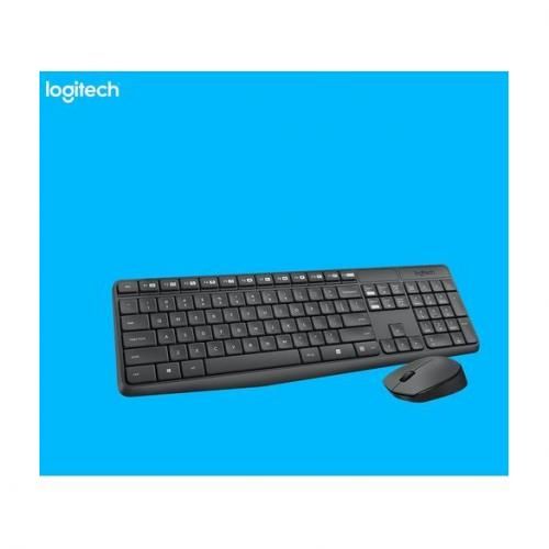 Logitech Ensemble clavier-souris sans fil MK235 - Noir - Packs