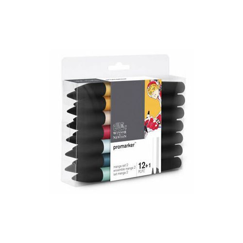 product_image_name-Winsor & Newton-Set Economique 12 pro-Marqueurs + mélangeur: couleurs spécial dessin MANGA S2.-2