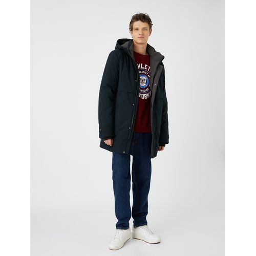 Manteau bleu pas cher clearance
