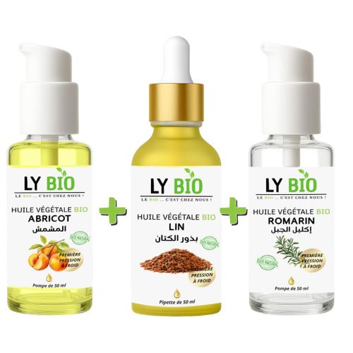 product_image_name-LY BIO-PACK HUILE ABRICOT 50ML - POMPE + HUILE LIN 50ML - PIPETTE + HUILE ROMARIN 50ml - POMPE-1
