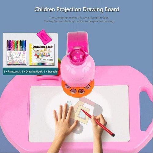product_image_name-Generic-Table à dessin pour enfants avec projecteur (rose)-4