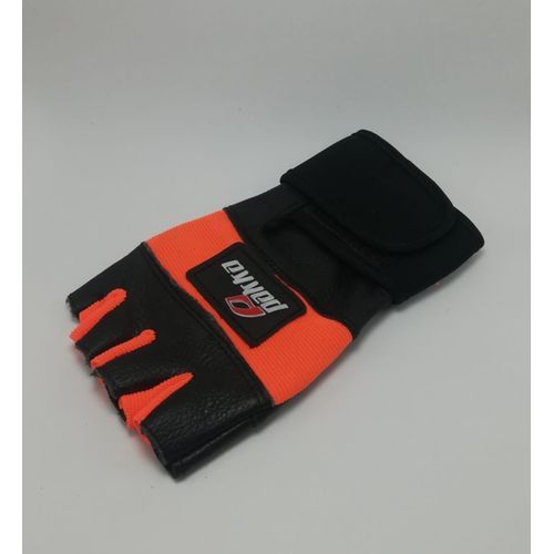 Gants Musculation et cyclisme en Cuir et Daim - Rouge