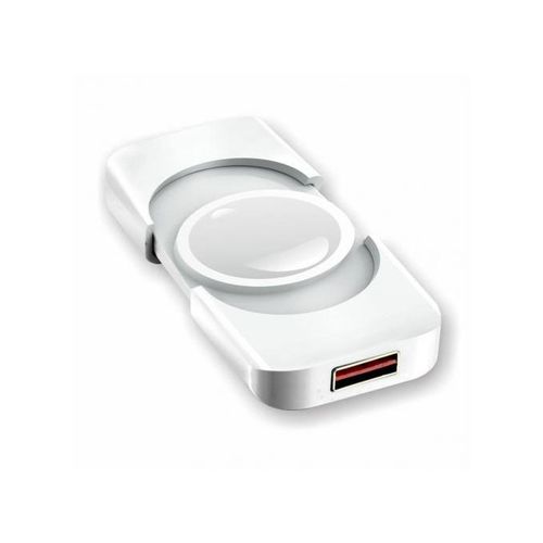 Chargeur sans-fil magnétique Apple Watch Série 1, 2, 3, 4, 5, 6, SE, 7,  Porte-clé Compact - Blanc - Français