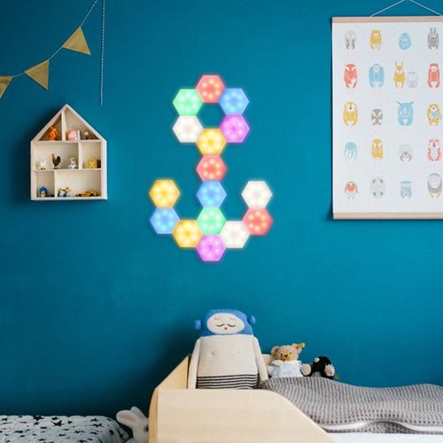 1pc Mini Marocain Ramadan Led Lumière Hexagonale Intégrée - Temu