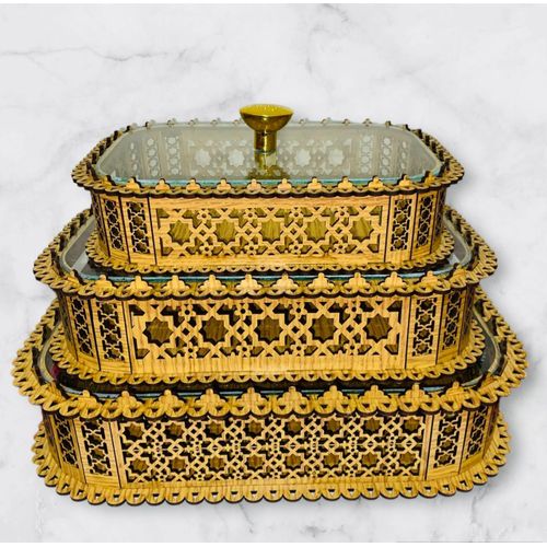 product_image_name-Generic-Pack De 3 Plateau En Bois Pour Gâteaux Traditionnelle-1