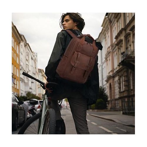 product_image_name-Generic-Sac à dos en similicuir, USB intégrée, Marron.-5