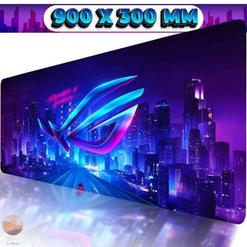 Generic Tapis de souris city rog 900 x 300 MM tapis gamer souris