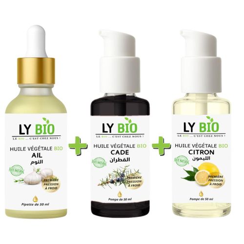 product_image_name-LY BIO-PACK HUILE AIL 50ML - PIPETTE + HUILE CADE 50ML - POMPE + HUILE CITRON 50ML - POMPE-1