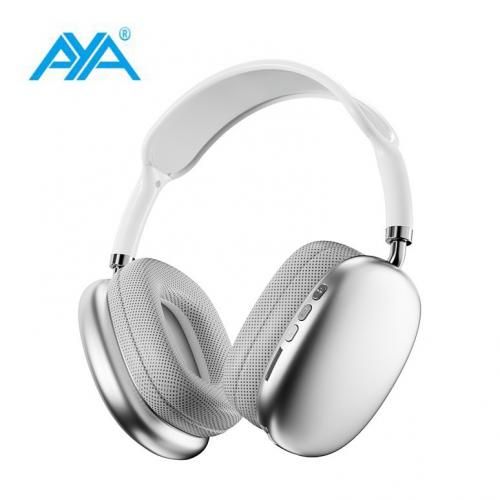 Argent-Casque Bluetooth sans fil avec micro, casque stéréo