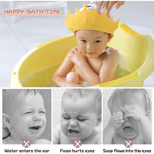 Protection visière de douche bain shampoing bébé enfant yeux pas cher 