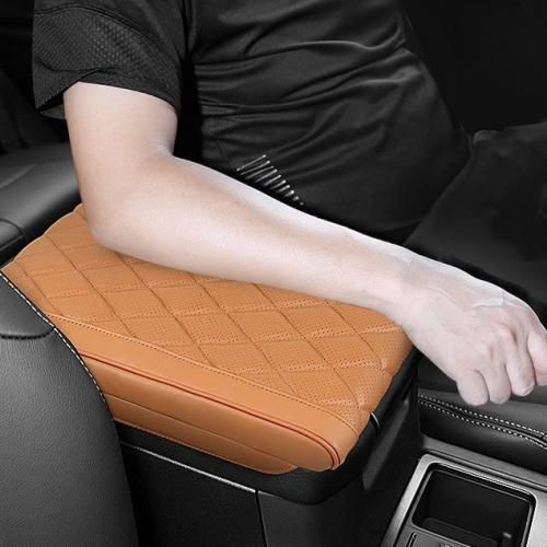 Generic Tapis d'accoudoir de voiture en cuir,Coussin accoudoir console  automobile à prix pas cher