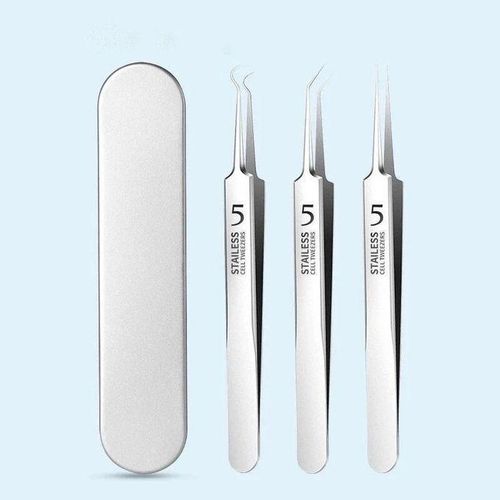 product_image_name-Generic-Set de Pinces de Précision Professionnelles en Acier Inoxydable-4