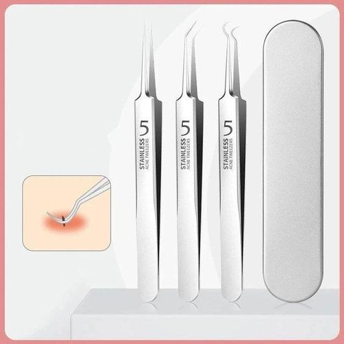 product_image_name-Generic-Set de Pinces de Précision Professionnelles en Acier Inoxydable-5