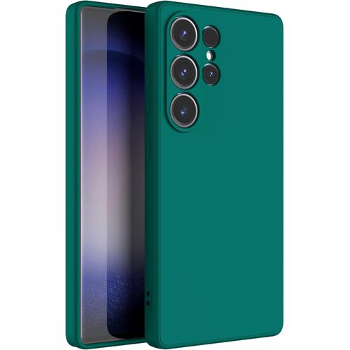product_image_name-Generic-Pochette Silicone liquid pour samsung Galaxy S25 ultra -vert-1