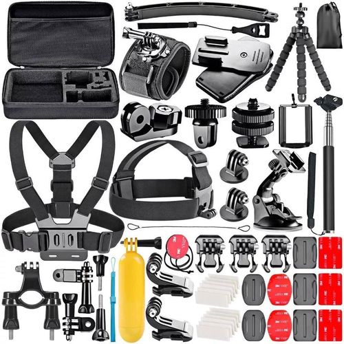 Generic Ensemble d'accessoires Kit pour Caméra d'action GoPro Hero 10/9/8/7/6  et autres à prix pas cher