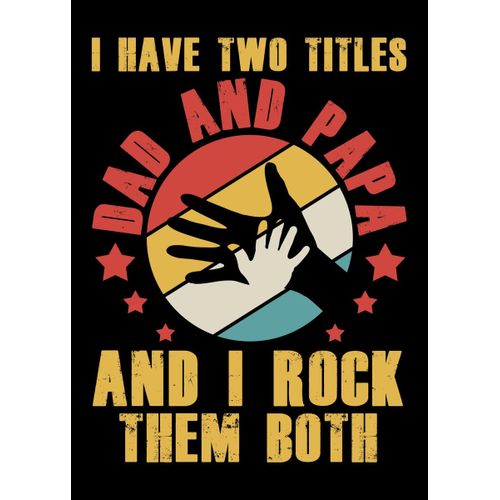 product_image_name-Generic-Dad papa best fathers day  Poster Chambre Haute Qualité-1