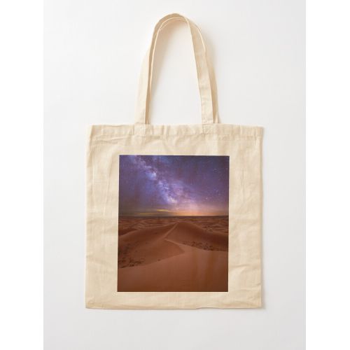 product_image_name-Generic-الصحراء الكبرى بالقرب من مرزوقة، المغرب في الليل،حقيبة يد قطن كلاسيكية-1