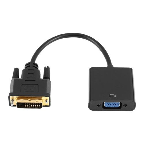 OR DVI-D VGA كبل محول التيار المتردد النشطة مراقبة الكمبيوتر البطاقة-بلاك
