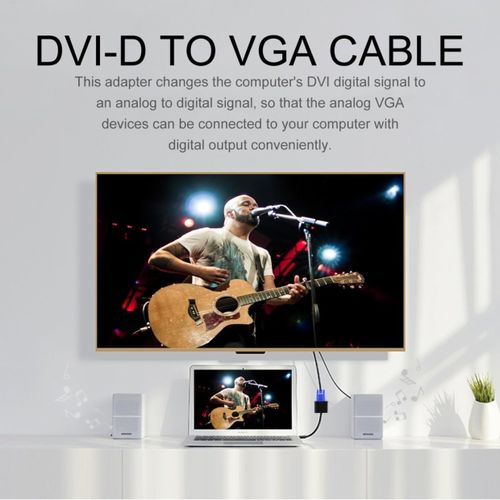OR DVI-D VGA كبل محول التيار المتردد النشطة مراقبة الكمبيوتر البطاقة-بلاك