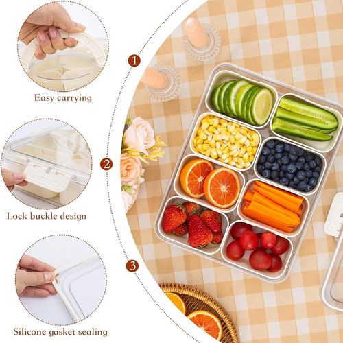 product_image_name-Generic-Boîte de Rangement Alimentaire Rectangulaire Compartiments Amovibles Idéale Snacks & Organisation Cuisine-3