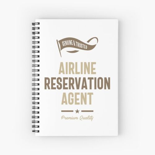 Generic Airline Reservation Agent Spiral Notebook Bloc note