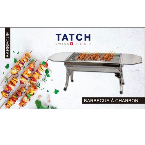 TATCH CJ-0085 Barbecue à charbon portable rectangulaire - Inox à prix pas  cher