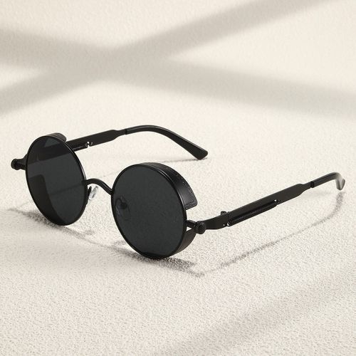 Generic Lunettes de soleil rondes en metal Steampunk pour hommes style punk mode a prix pas cher Jumia Maroc
