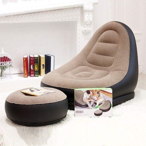 product_image_name-Generic-Fauteuil Gonflable Relax Beige & Noir – Confort Premium-7