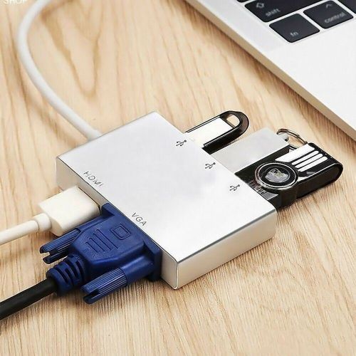 Generic Adaptateur USB C Vers HDMI 4K 30 Hz / USB 3.0 / USB 3.1 Type C -  Prix pas cher