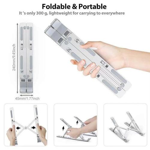 product_image_name-Generic-Support pliable pour ordinateur Portable Mac et PC, Support Antidérapant-4