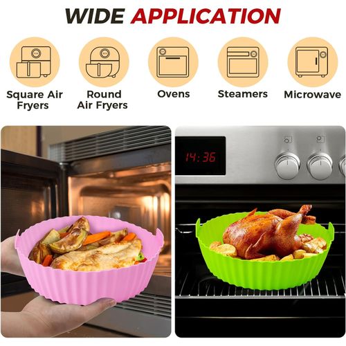 3 Pièces Moule Silicone Air Fryer Accessoires, Accessoires En