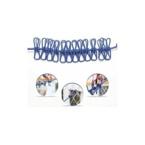 product_image_name-Generic-Toop Corde de Séchage Multifonctionnelle Portable avec 12 Clips-3