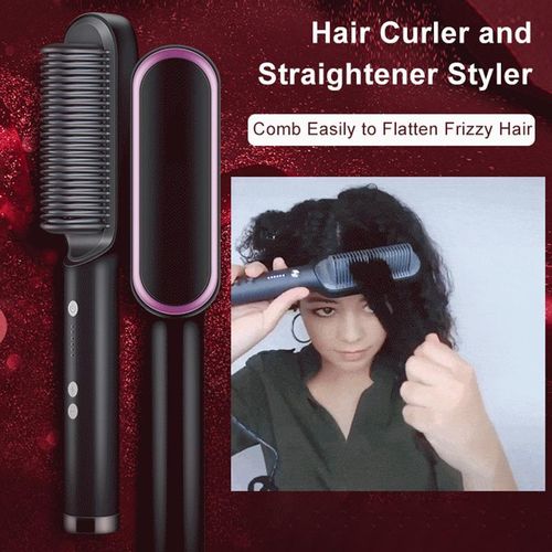 product_image_name-straightener-فرشاة تصفيف الشعر الكهربائية أنيون Brosse lisseur cheveux à l'anion électrique Salon Hair brush Styler Straightener-5