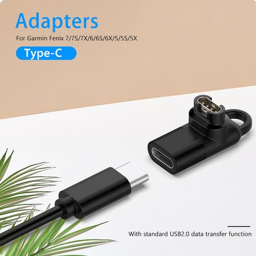 Adaptateur de charge portable Ociodual de type C pour Garmin Fénix